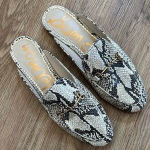 Sam Edelman Snakeskin Linnie Mule